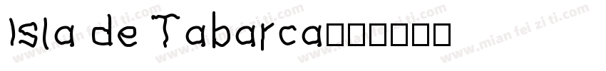 Isla de Tabarca字体转换